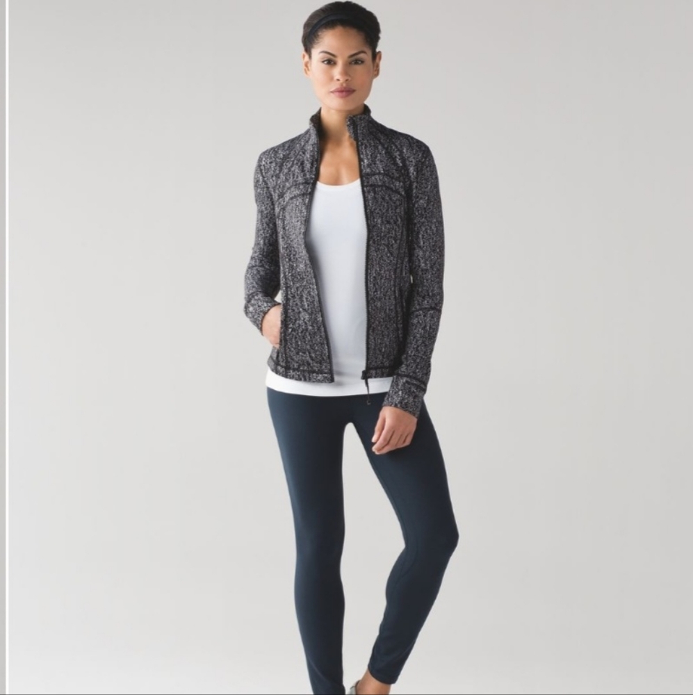 Luluemon Define Jacket Jacquard Black White  Size 4-6 / Small